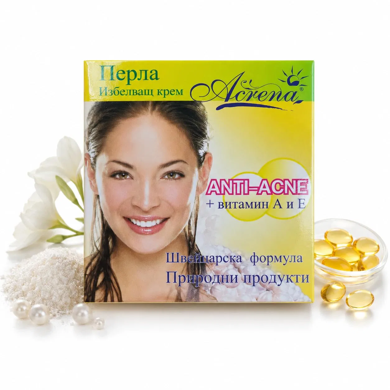 Крем для лица Pally — Acrena Anti-Acne Whitening Cream с натуральным экстрактом, 4 г
