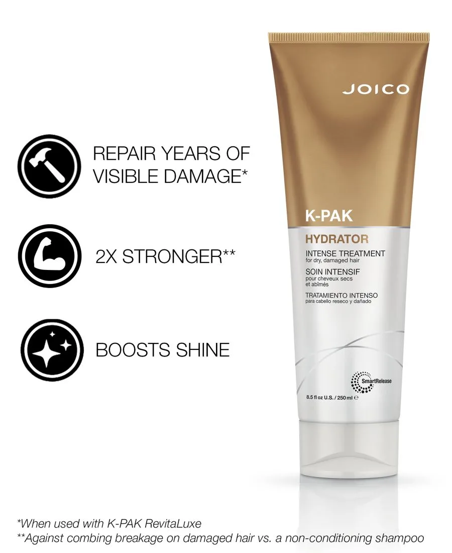 Joico Интенсивное увлажняющее средство K-PAK для сухих и поврежденных волос, 240 мл — фото 2