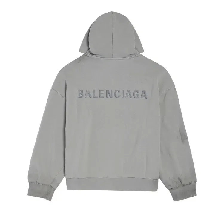 Худи на молнии Balenciaga, серый — фото 2