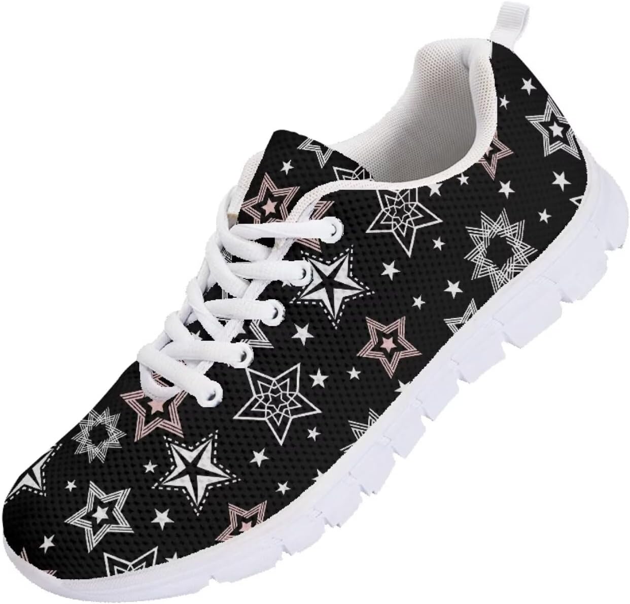 

Мужские кроссовки Funnydude Funny Print для бега, осенние, с удобной шнуровкой, дышащие сетчатые кроссовки, Star