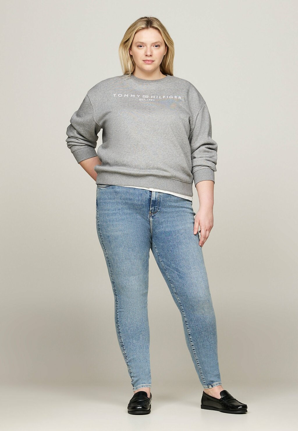 

Джинсы облегающие CURVE HARLEM HIGH RISE ULTRA Tommy Hilfiger, синий