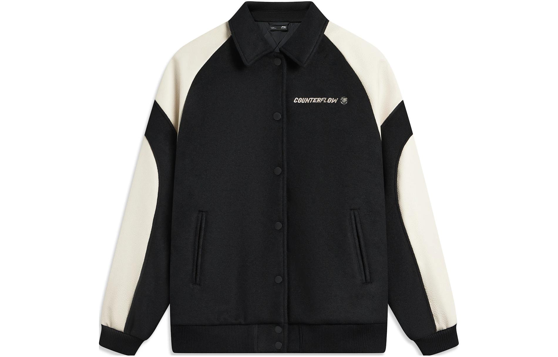 

LINING Женская куртка с контрастной строчкой черная, Black