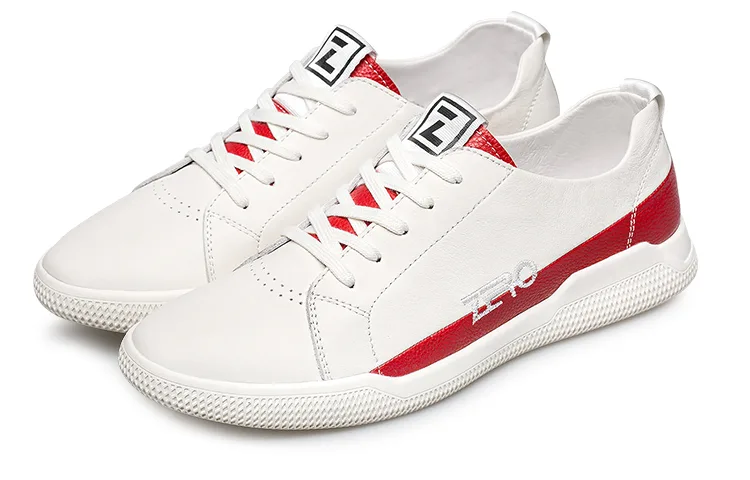 Стильные мужские скейтерские кеды low top ZRO, White Red (Subscribe to The Store and Contact Customer Service, Comes with Cleaner) — фото 4