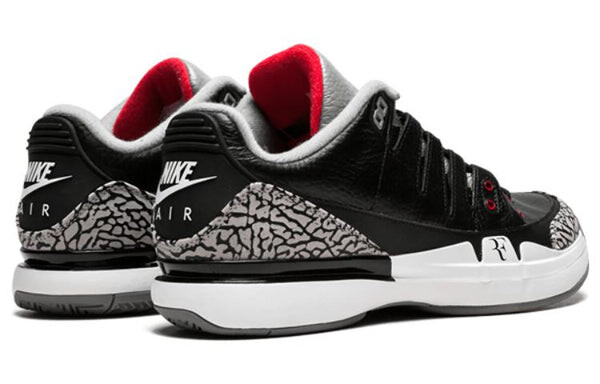 Кроссовки zoom vapor tour aj3 'black white' Nike, черный — фото 3