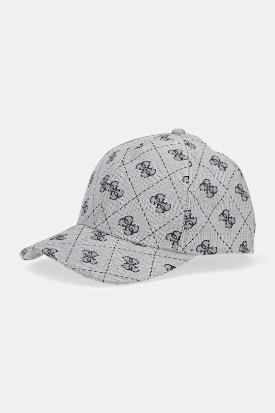 

Кепка с козырьком JACQUARD Guess, серый
