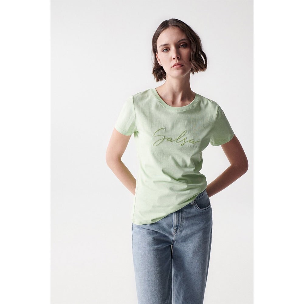 

Футболка Salsa Jeans Logo Embroidery, зеленый