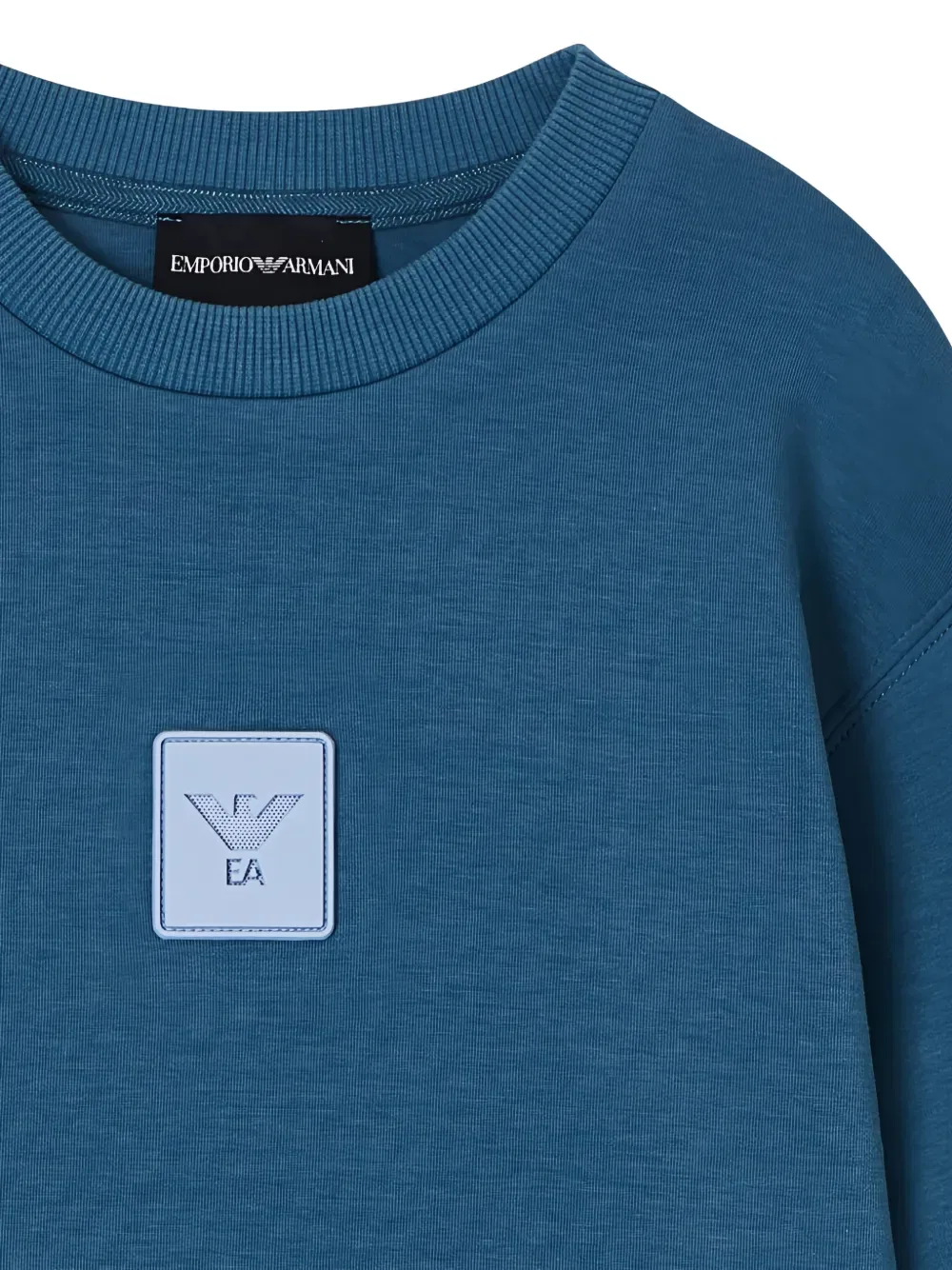 Толстовка с нашивкой Emporio Armani Kids, синий — фото 3