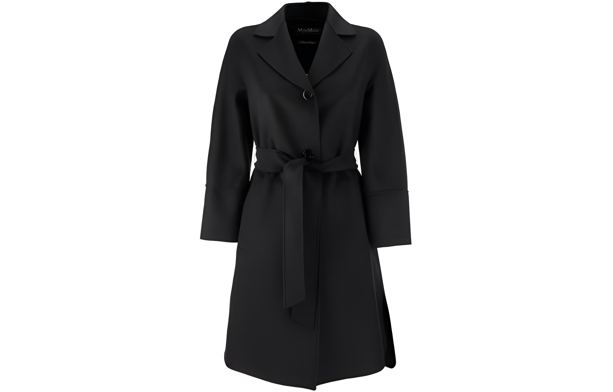 

Пальто женское черное MaxMara, Черный, Пальто женское черное MaxMara