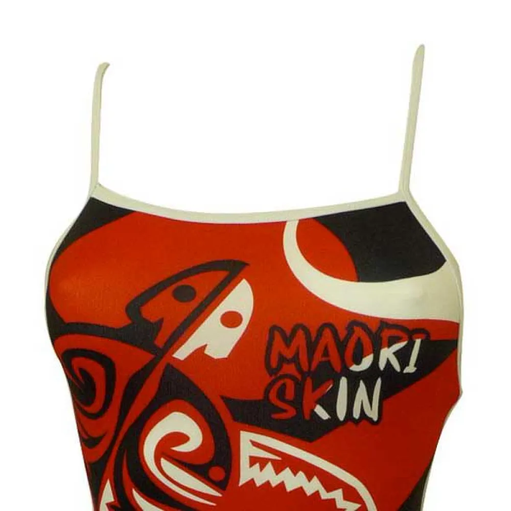 Купальник Turbo Maori Skin Tattoo Thin Strap, красный — фото 2