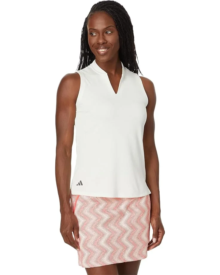 Поло Adidas Golf Ultimate365 Textured Sleeveless Polo, Ivory
