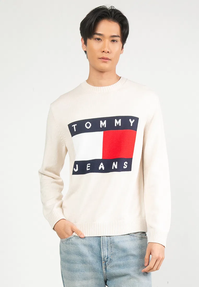 Свитер, меланжевый флаг, Tommy Jeans Tommy Hilfiger