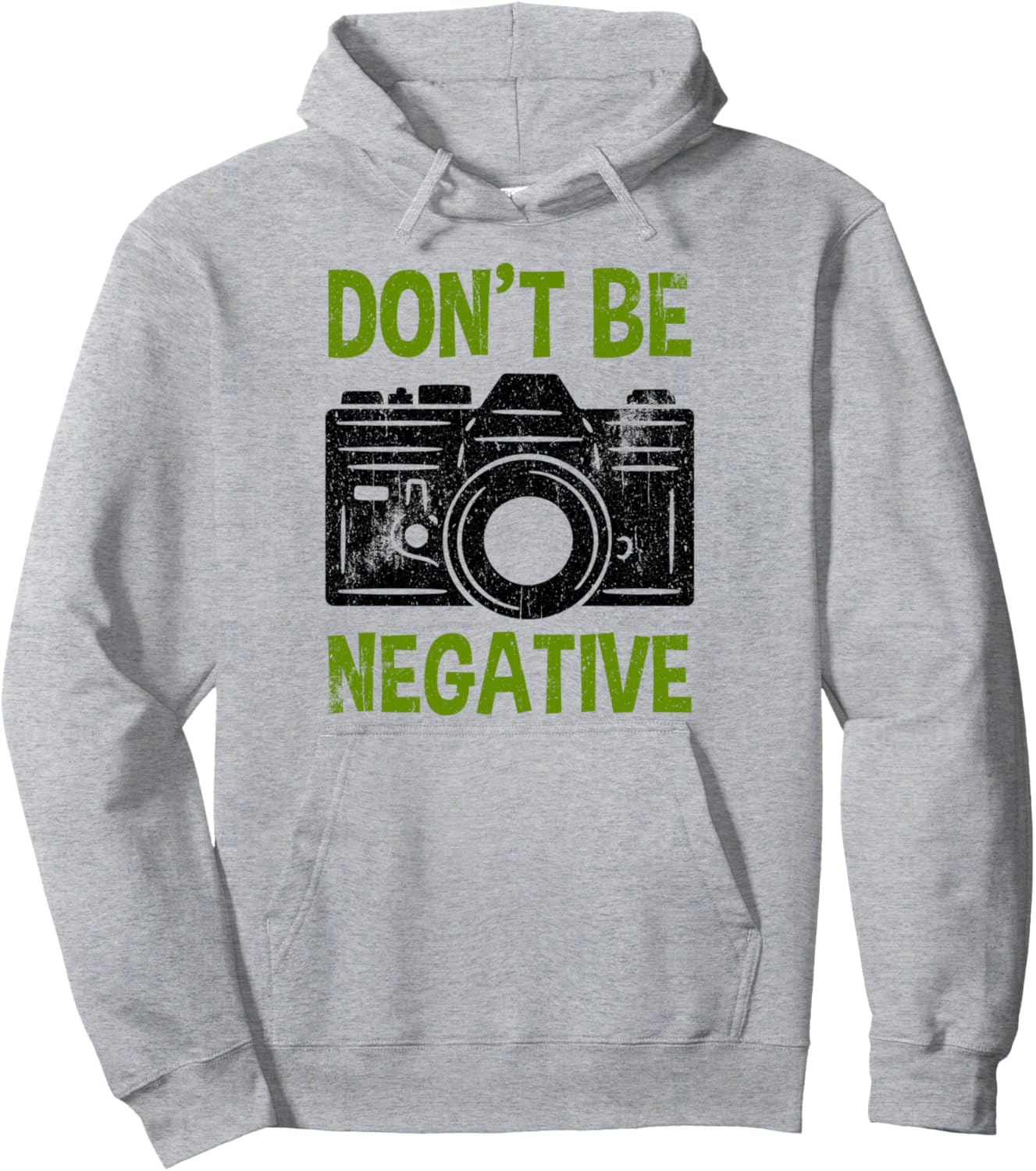 

Фотоаппарат. Не будь негативным. Фотография. Забавная толстовка для фотографа Funny Camera Photography Photographer Gifts, серый