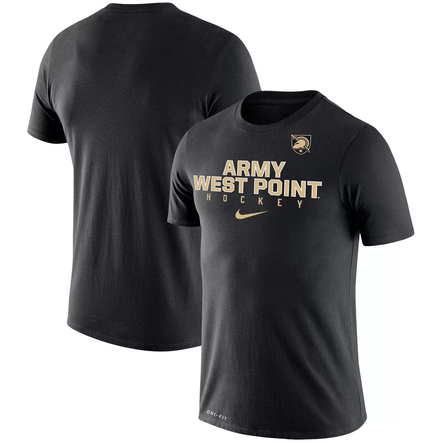 

Мужская черная футболка Army Black Knights Team Hockey Legend Performance Nike