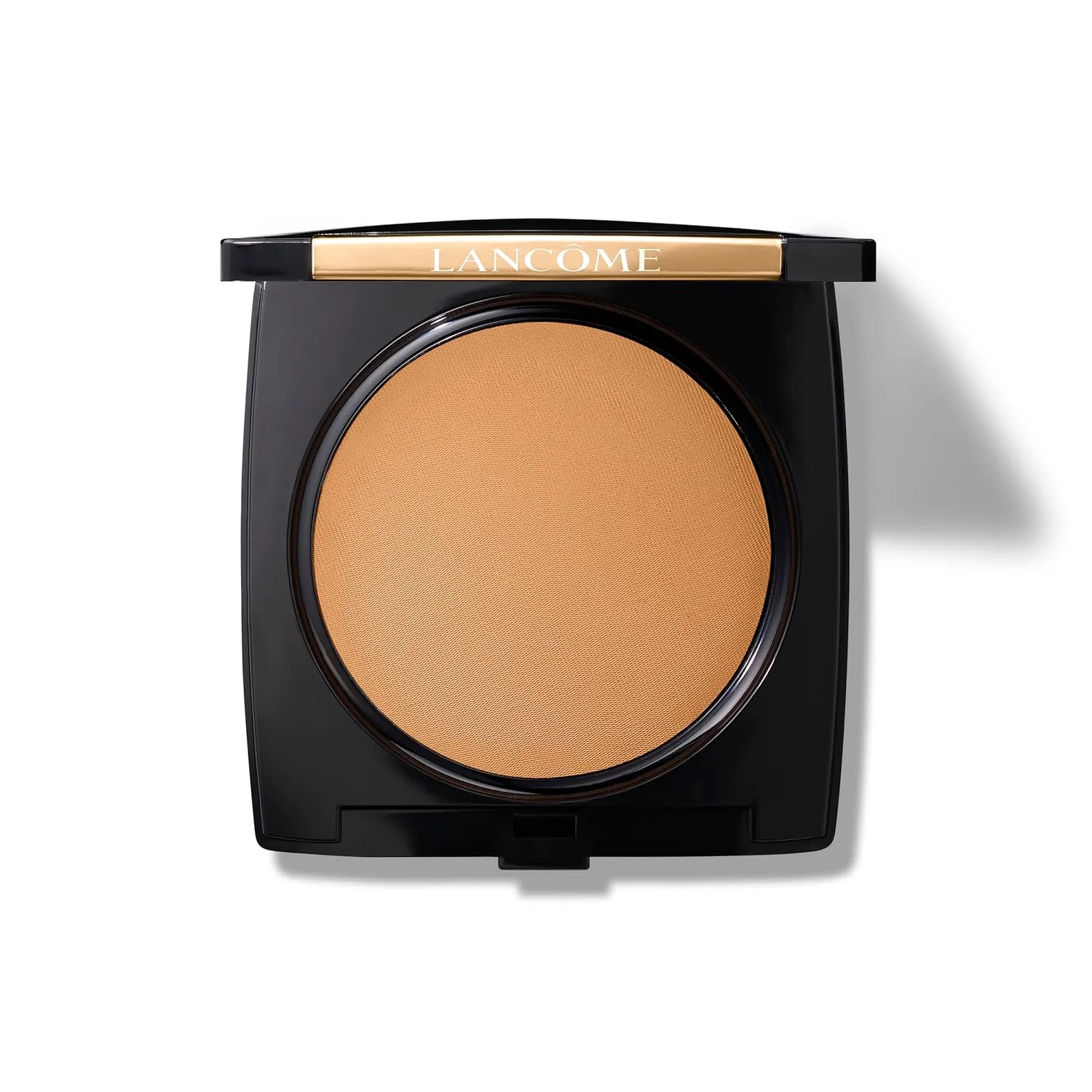 Пудра-основа Lancôme Dual Finish Powder Foundation - естественное покрытие, от легкого до плотного, стойкая, контролирует блеск., 520 Suede Warm: deepest skin tones with warm yellow undertones