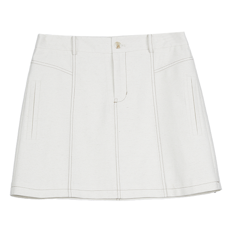 

ELLE Повседневная короткая юбка осень женская ecru