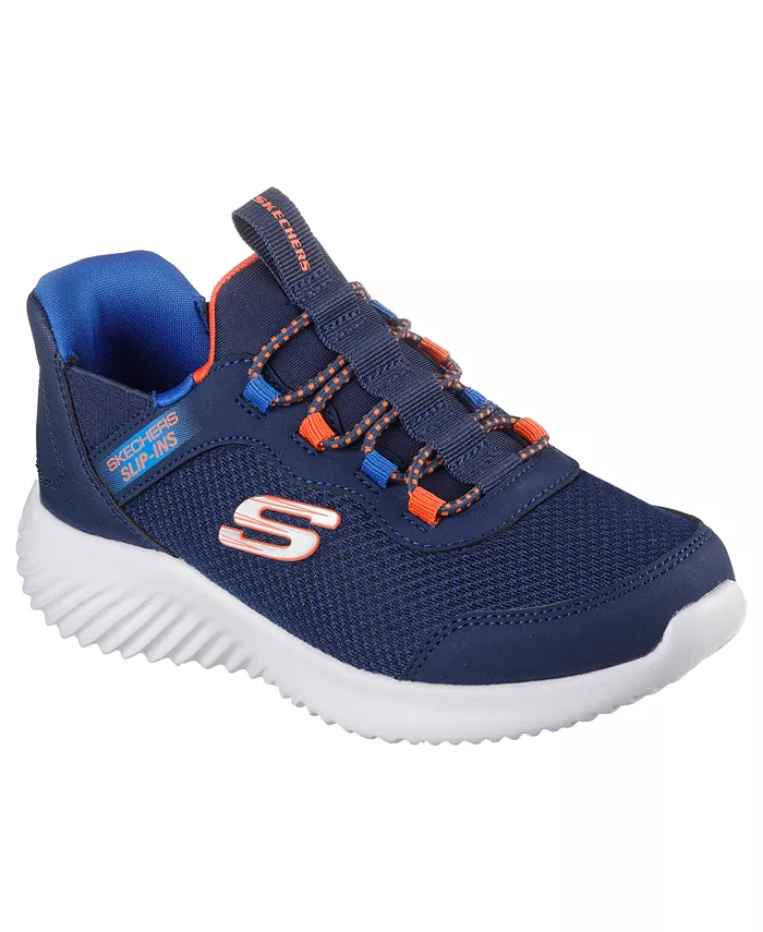 

Детские слипоны: Bounder - повседневные кроссовки Brisk-Burst от Finish Line Skechers, синий