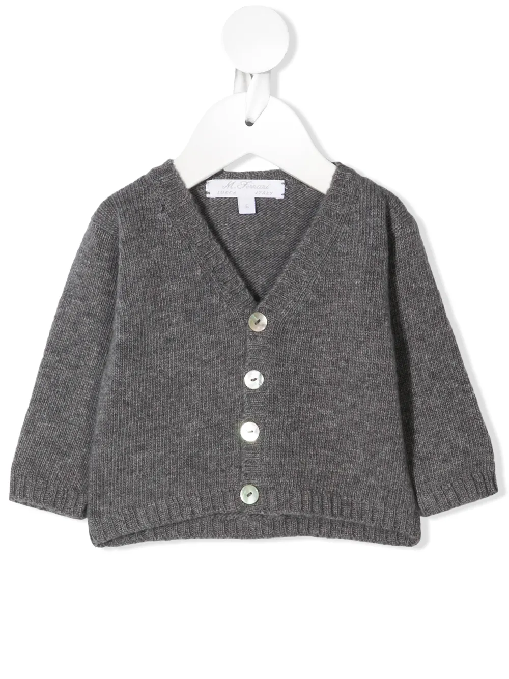 

Кардиган тонкой вязки на пуговицах Mariella Ferrari, серый