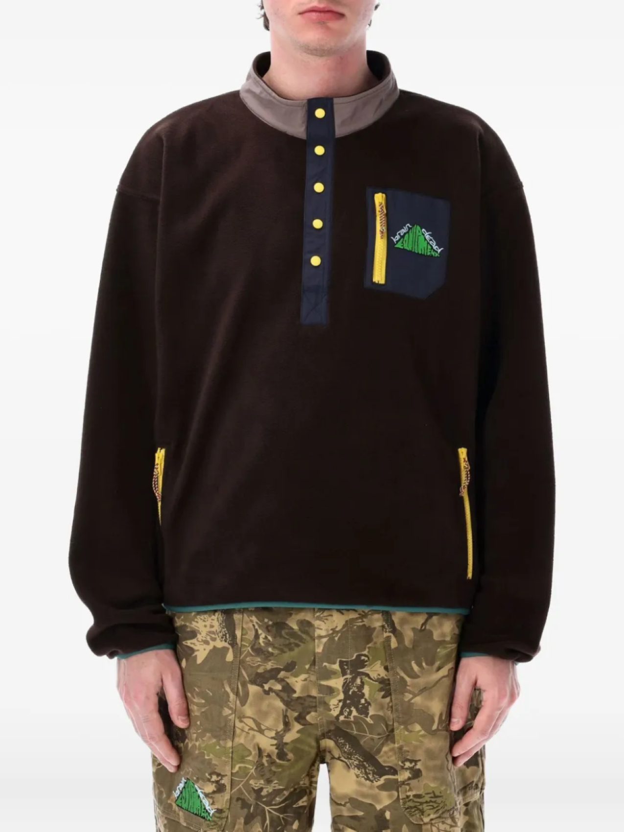 

Куртка с логотипом Brain Dead, коричневый