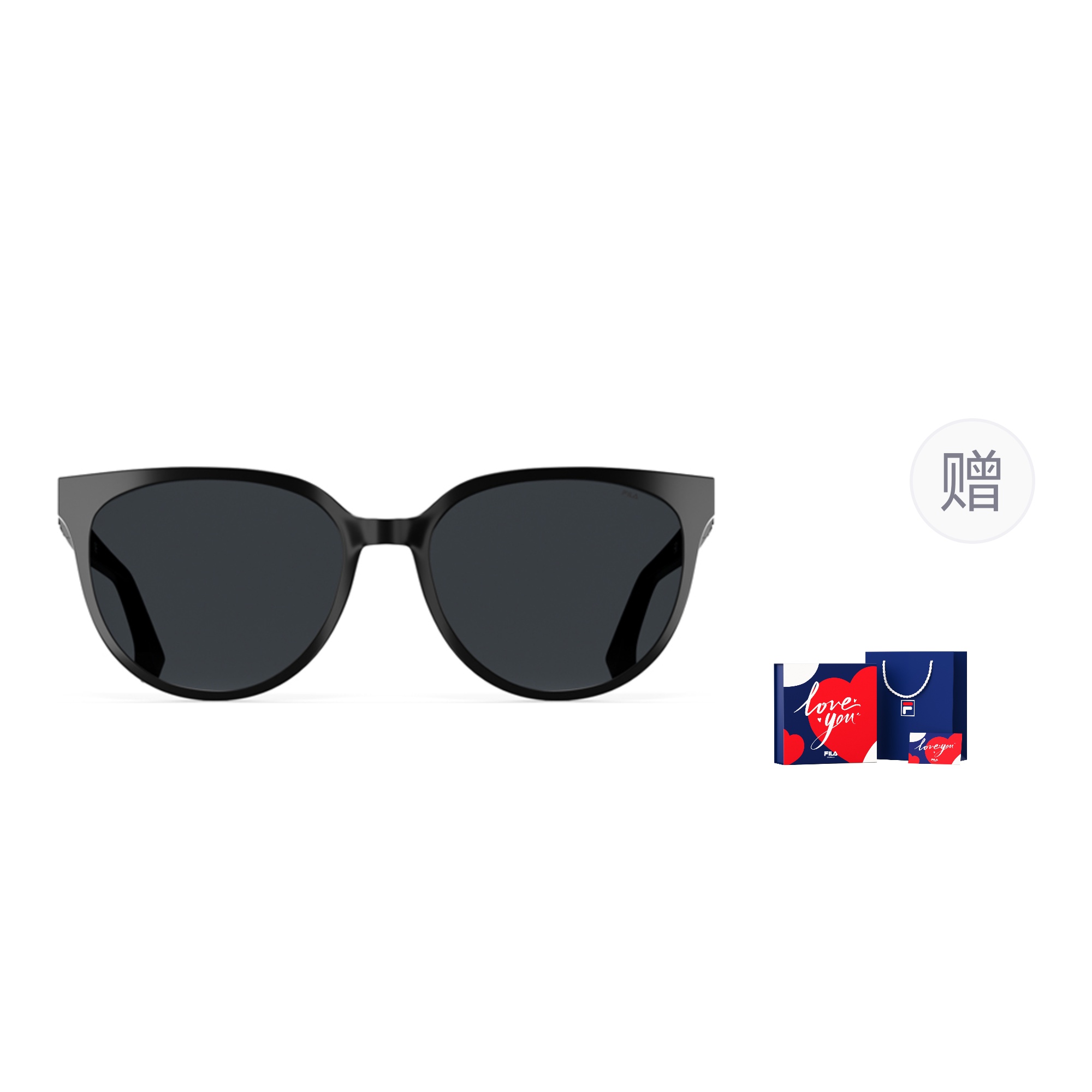 

FILA Пластиковая оправа квадратные солнцезащитные очки унисекс, Starry Black Box Limited Edition
