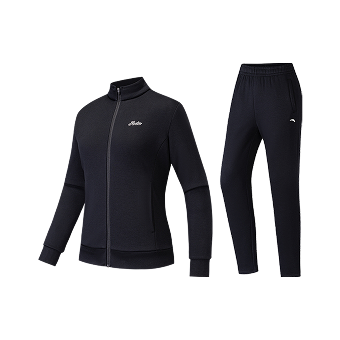 

ANTA Разнообразие тренировочной коллекции повседневный костюм Women's Basic Black