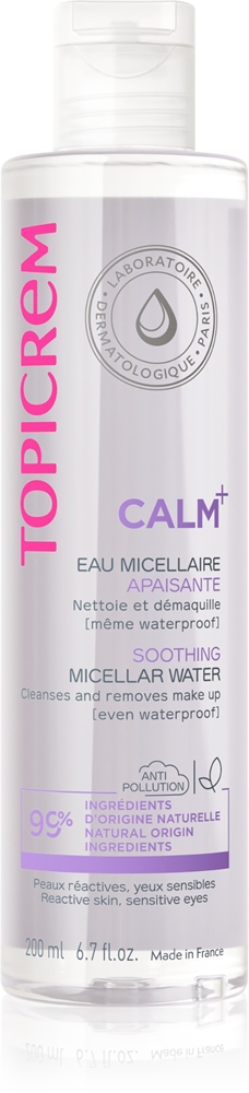 

Успокаивающая мицеллярная вода Calm+ для лица и глаз Topicrem, 200 мл
