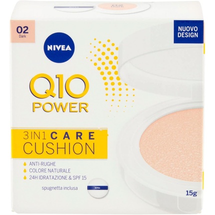 Q10 Plus Anti Age 3 в 1 Кушон для ухода за кожей 02 Темный Nivea — фото 2