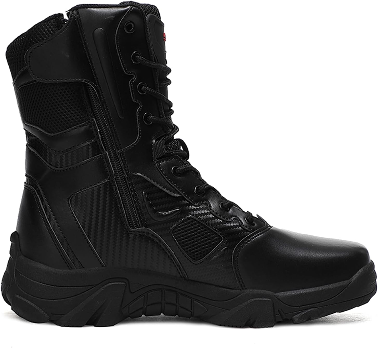 

Мужские тактические ботинки на шнуровке с высоким берцем Tengfeifly, черный