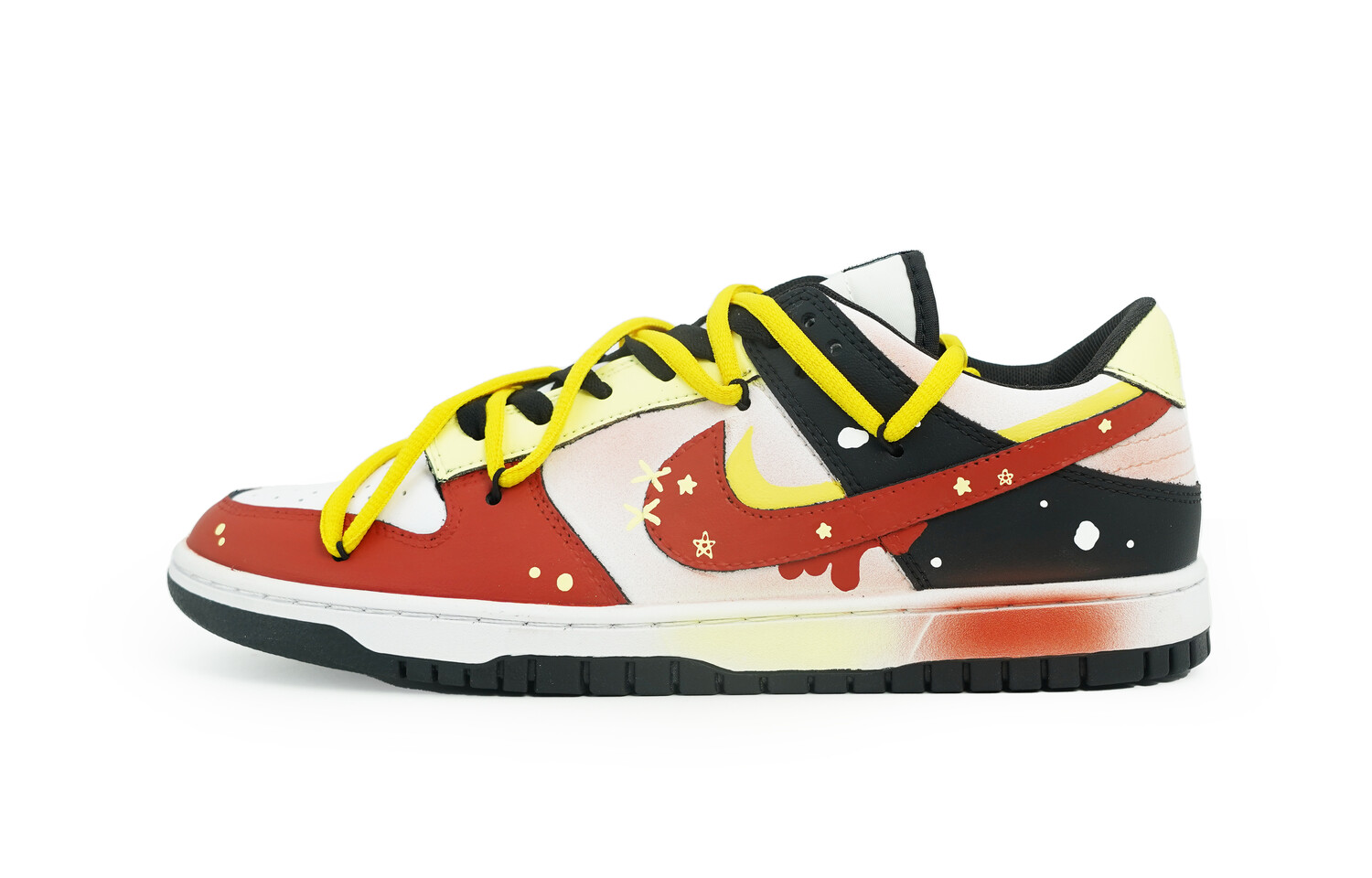 

Кроссовки Nike Dunk Skateboarding Shoes Men Low-top Red, цвет Night Stars and Moon Shadows