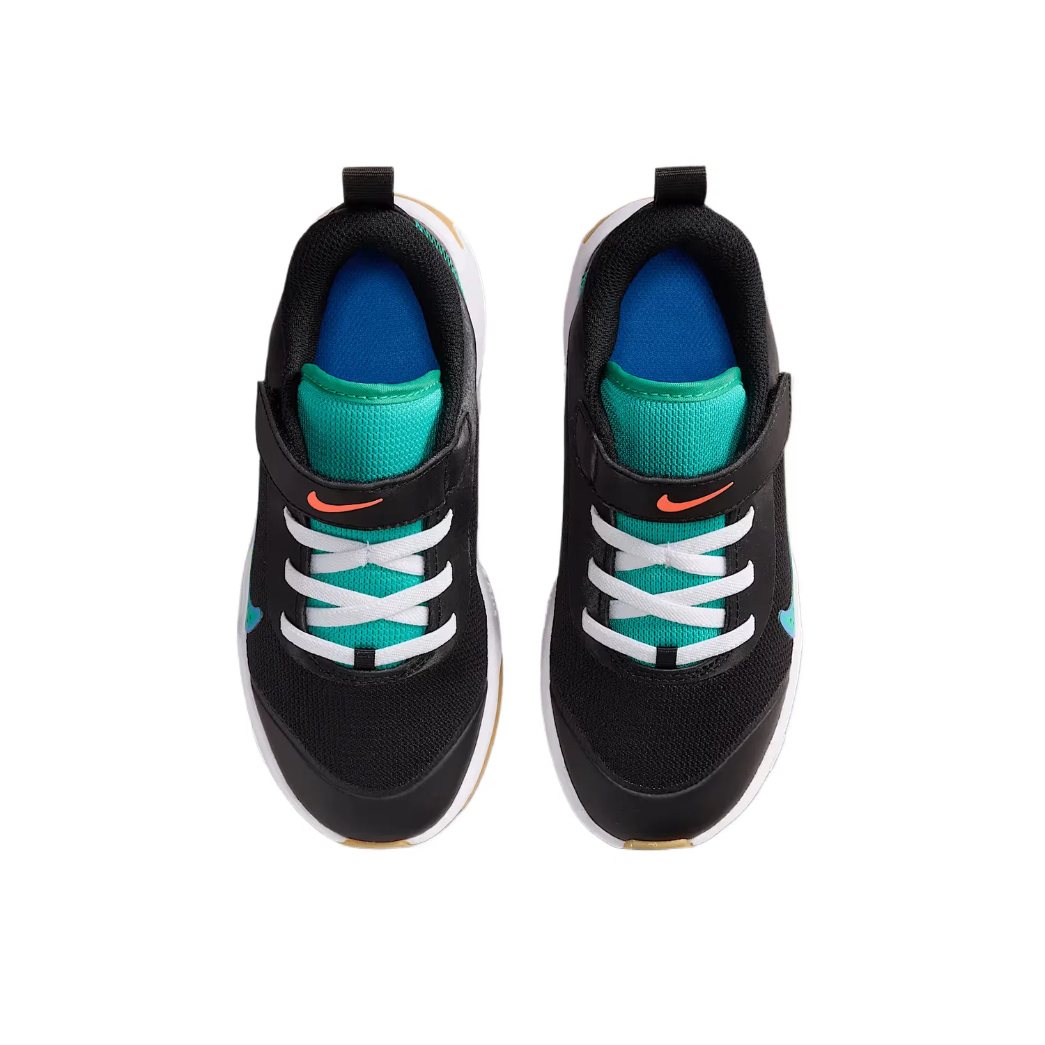 Кроссовки OMNI MULTICOURT Breathable Low top Casual Shoes Kids' Nike, Black/Blue Crystal/Full Orange/Transparent Emeralds — фото 4