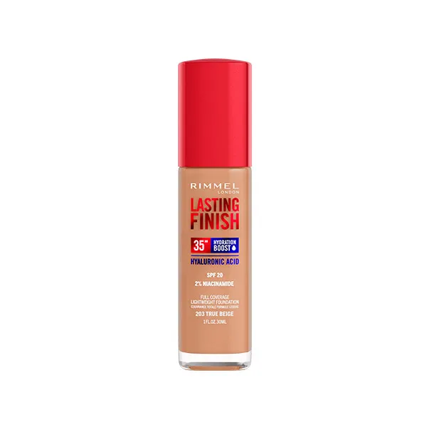 

Составляют основу Lasting Finish Foundation 35H Rimmel London, цвет true beige