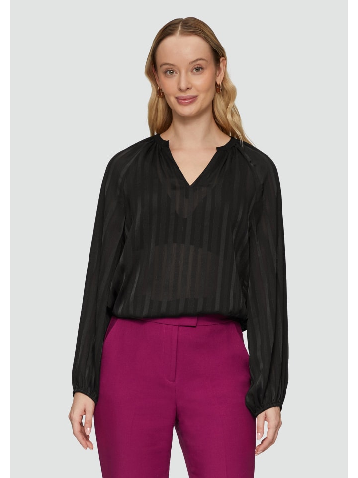 

Блуза s.Oliver BLACK LABEL Bluse langarm, черный