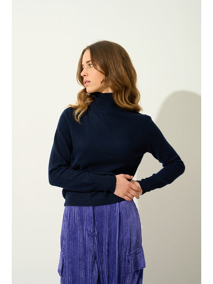 

Кашемировый пуловер AUTHENTIC CASHMERE, темно-синий