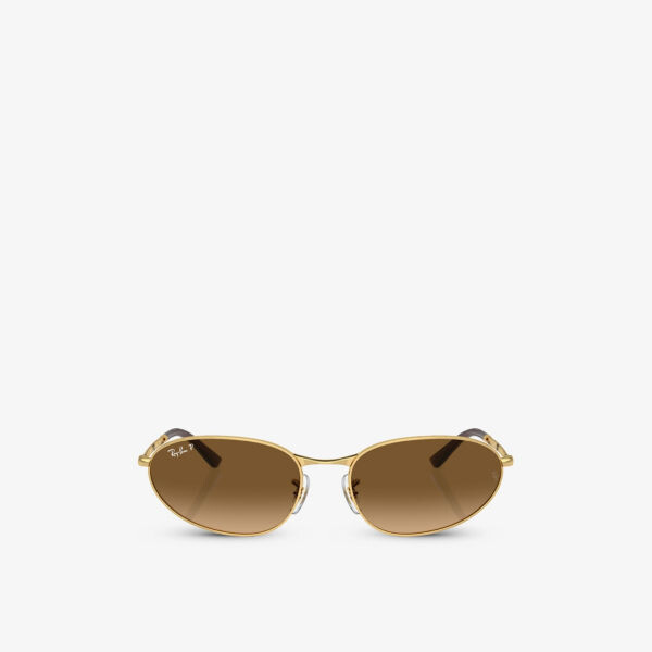 

Солнцезащитные очки rb3734 в металлической овальной оправе Ray-Ban, желтый