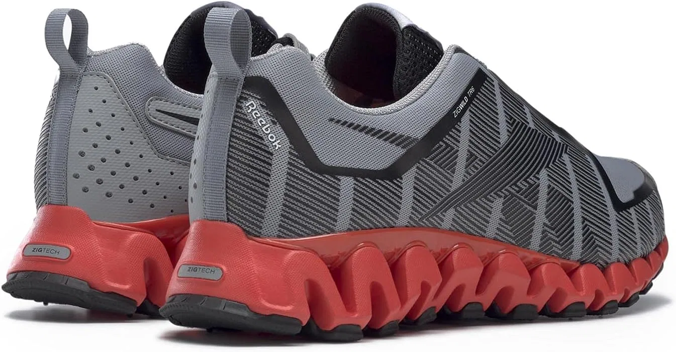 Мужские беговые кроссовки Reebok ZigWild Tr 6, черный/красный/серый — фото 3