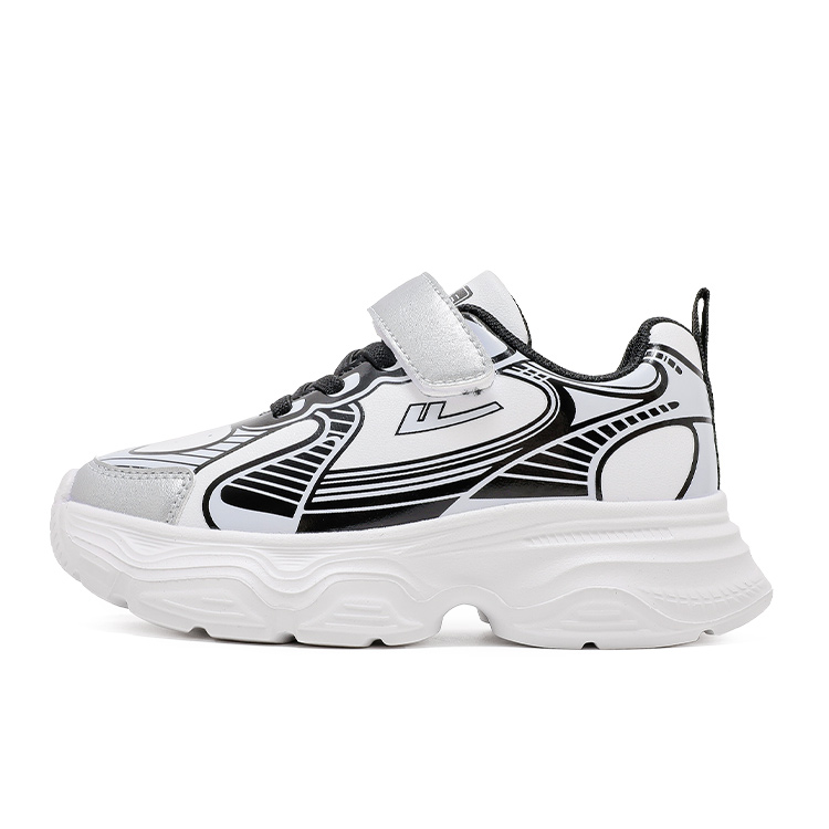 

Нескользящая износостойкая детская обувь для повседневной жизни WARRIOR, черный/белый