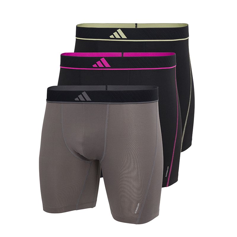 

AEROREADY трусы мужские 3 шт Adidas, серый/черный