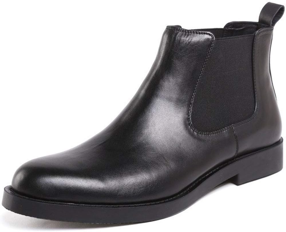 

Мужские ботинки Chelsea Rui с закругленным носком, блестящей отделкой, водонепроницаемые, на среднем каблуке, из премиальной натуральной кожи, с удобным входом (Цвет: красно-коричневый M US) Rui Landed