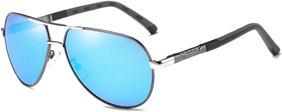 

Поляризованные солнцезащитные очки для мужчин, металлические, с антибликовым покрытием, для вождения, мужские солнцезащитные очки для женщин, защитные очки для активного отдыха UV400 VFDHN, Blue