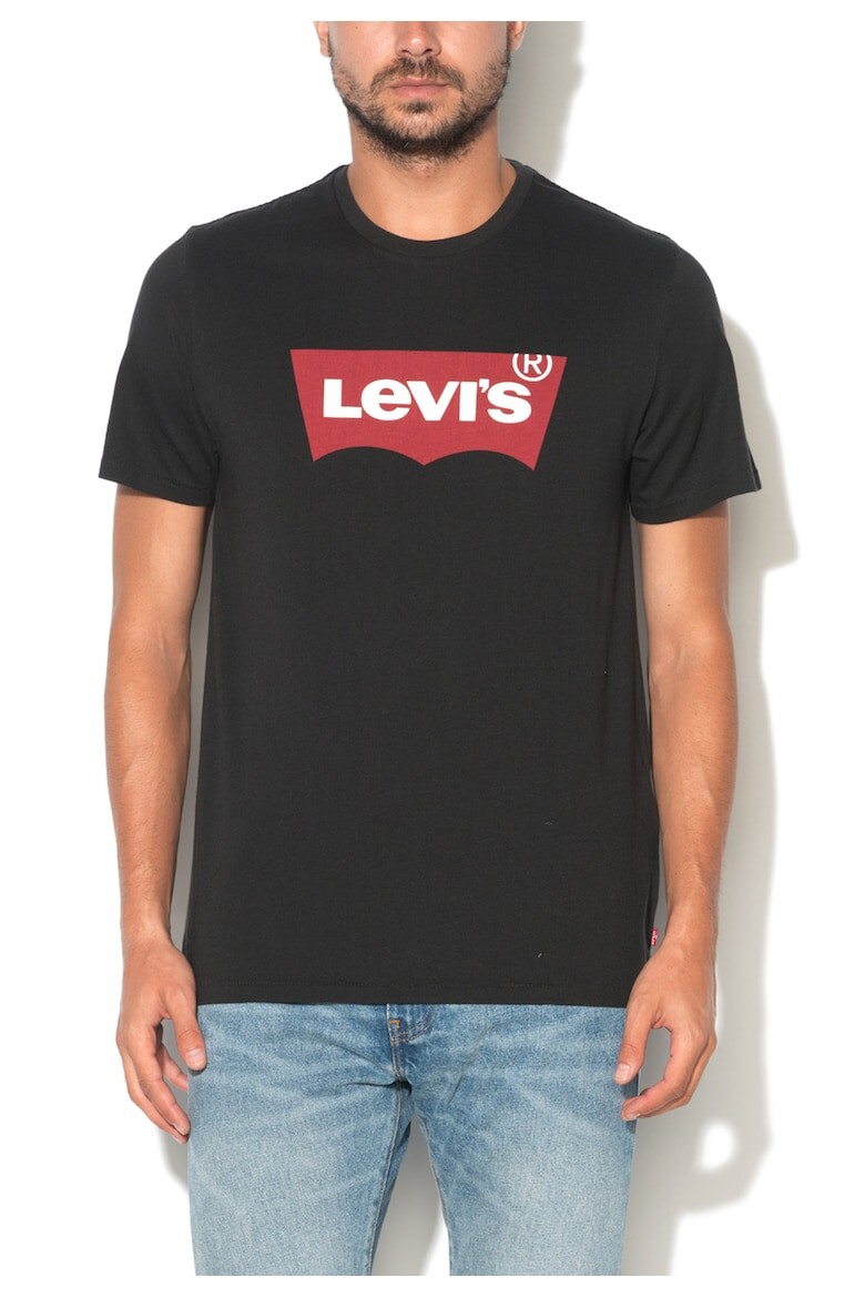 

Черная футболка с логотипом Levi'S, черный