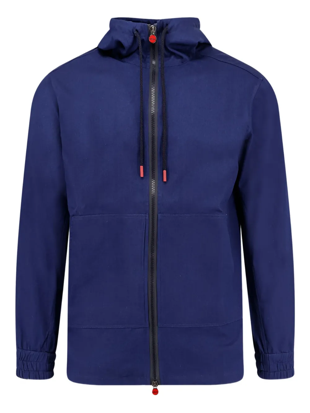 

Толстовка на молнии с капюшоном Kiton, синий