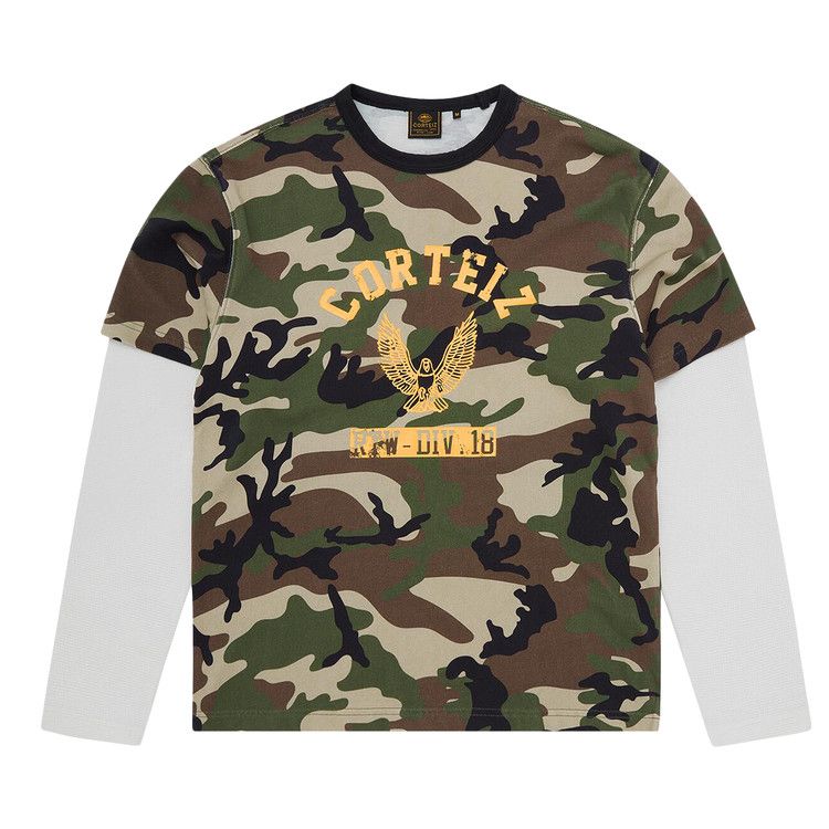 

Лонгслив Corteiz Eagle Camo Thermal Long-Sleeve, Woodland