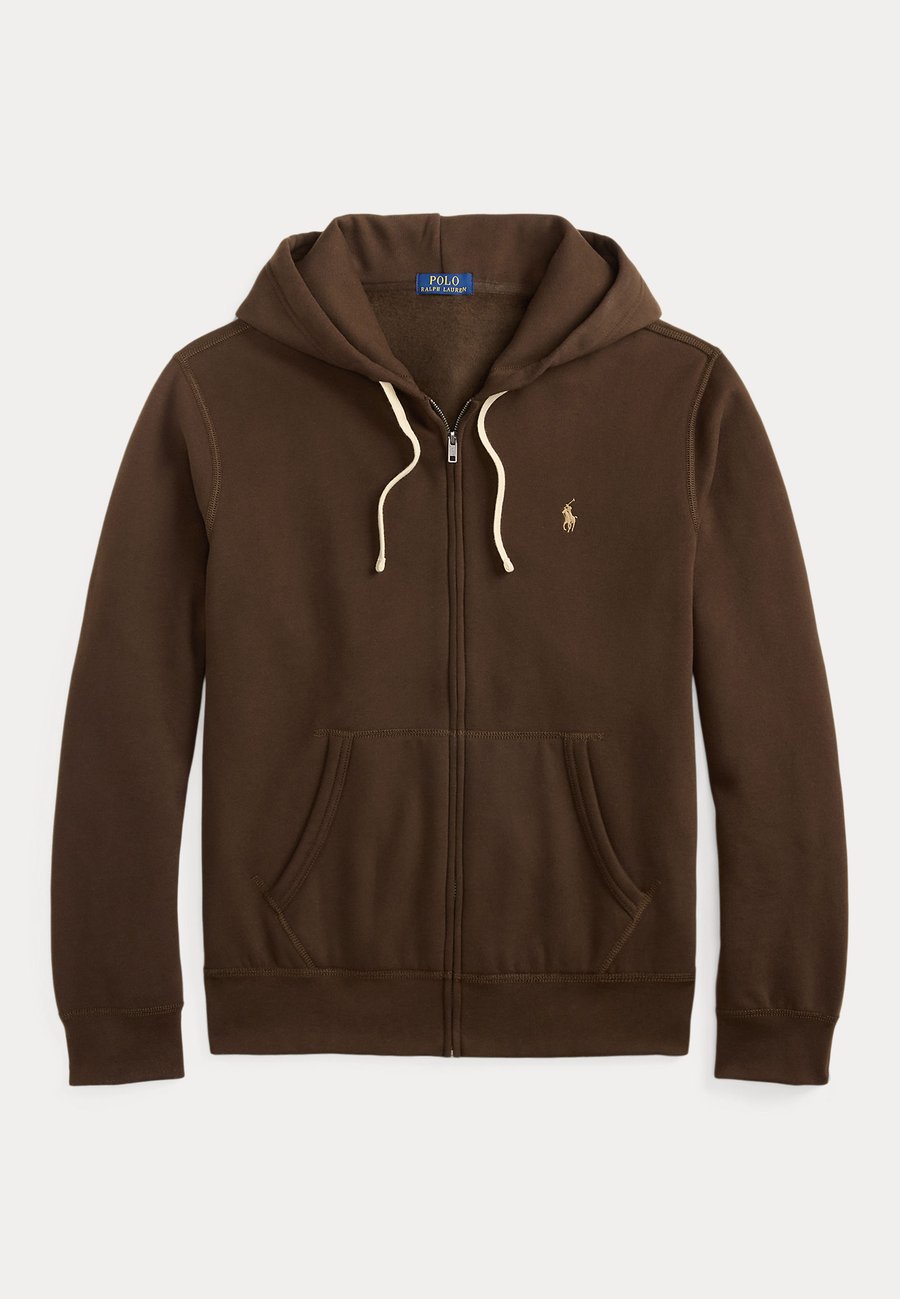 Худи Polo Ralph Lauren THE RL FLEECE FULL-ZIP HOODIE, Nutmeg Brown/Brown — фото 4