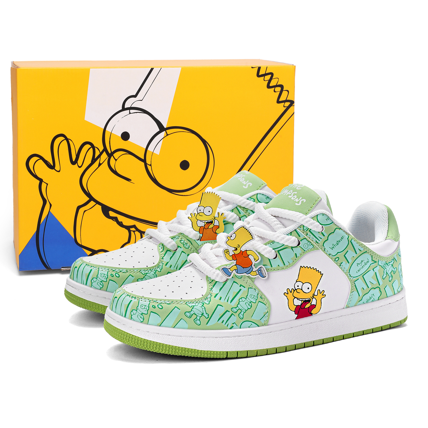 

The Simpsons Унисекс скейтборд кроссовки авокадо зеленые с усиленной амортизацией, износостойкие, легкие, увеличивающие рост, низкие (улучшенная версия), цвет Avocado Green (Upgraded)