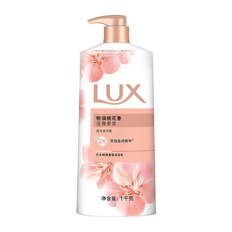 LUX Гель для душа Lotus Skin успокаивающий ароматный увлажняющий очищающий попурри 600г/720мл/720мл*2/1000г/1000г*2, Lao Sun Peach Blossom Shower Gel 1kg