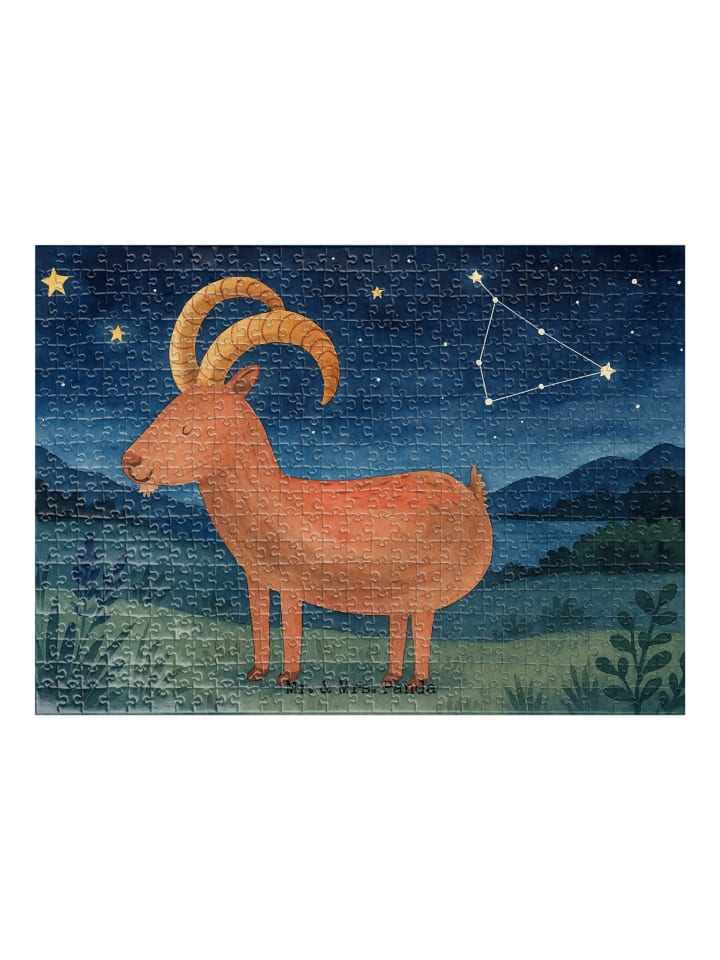 

Mr. & Mrs. Panda Дизайн головоломки со знаком зодиака Козерог без надписи, белого цвета