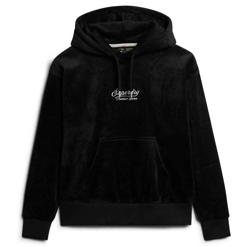 

Худи Superdry Country Club Velour Loose, черный