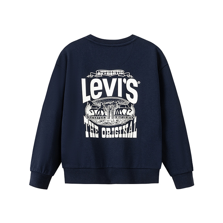 Levis Левис толстовка утепленная белый/красный/синий для подростков — фото 4