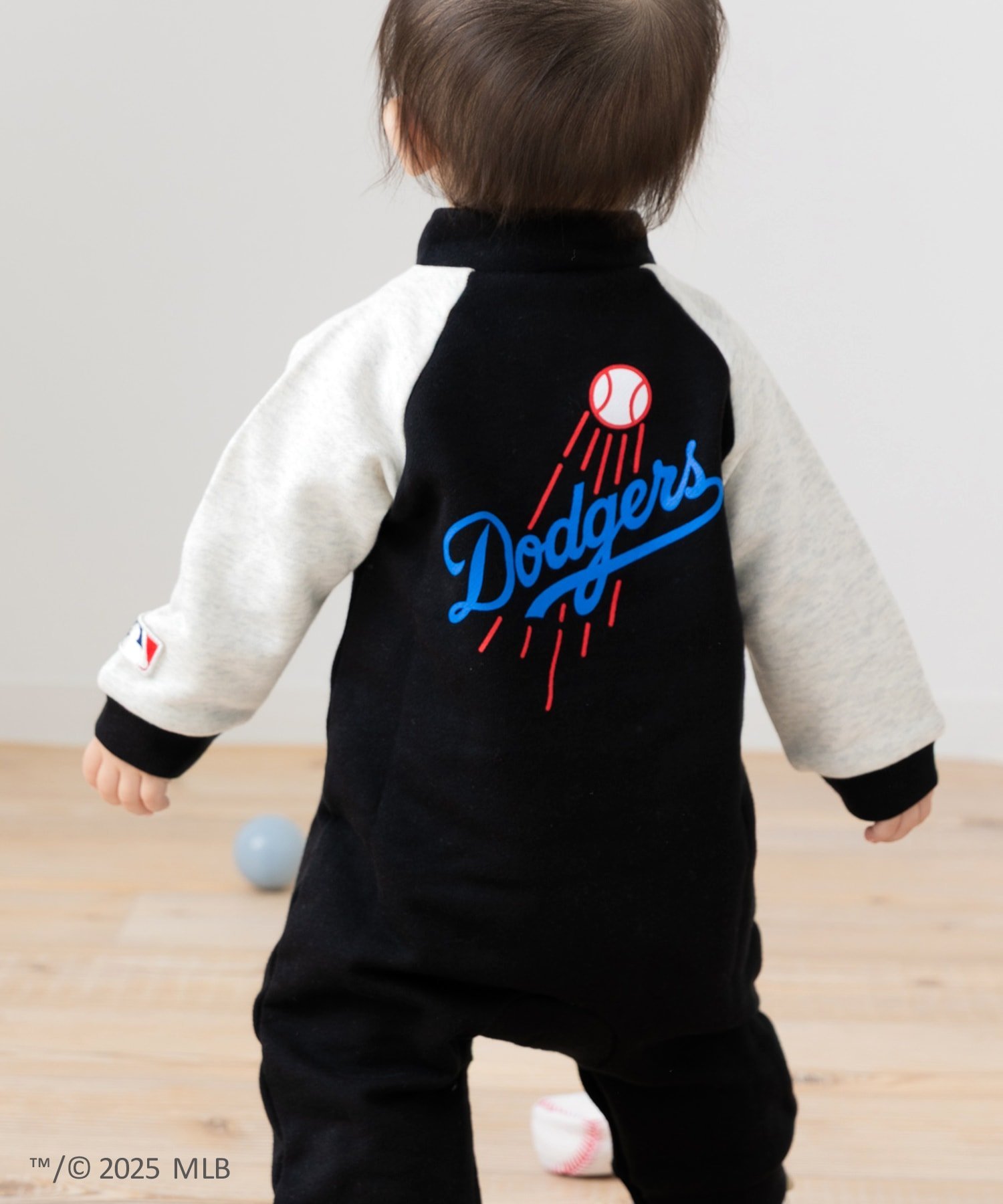 Флисовый комбинезон Mlb, black — фото 4