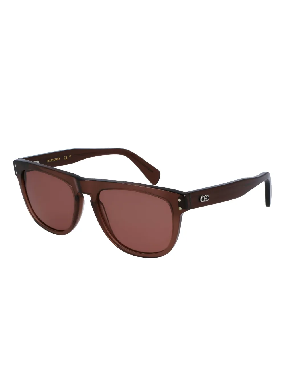 

Солнцезащитные очки в оправе «пилот» Ferragamo Eyewear, коричневый