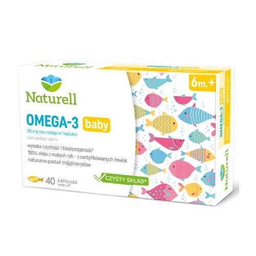 

Naturell, Омега-3 бэби, 40 капсул. Inna marka